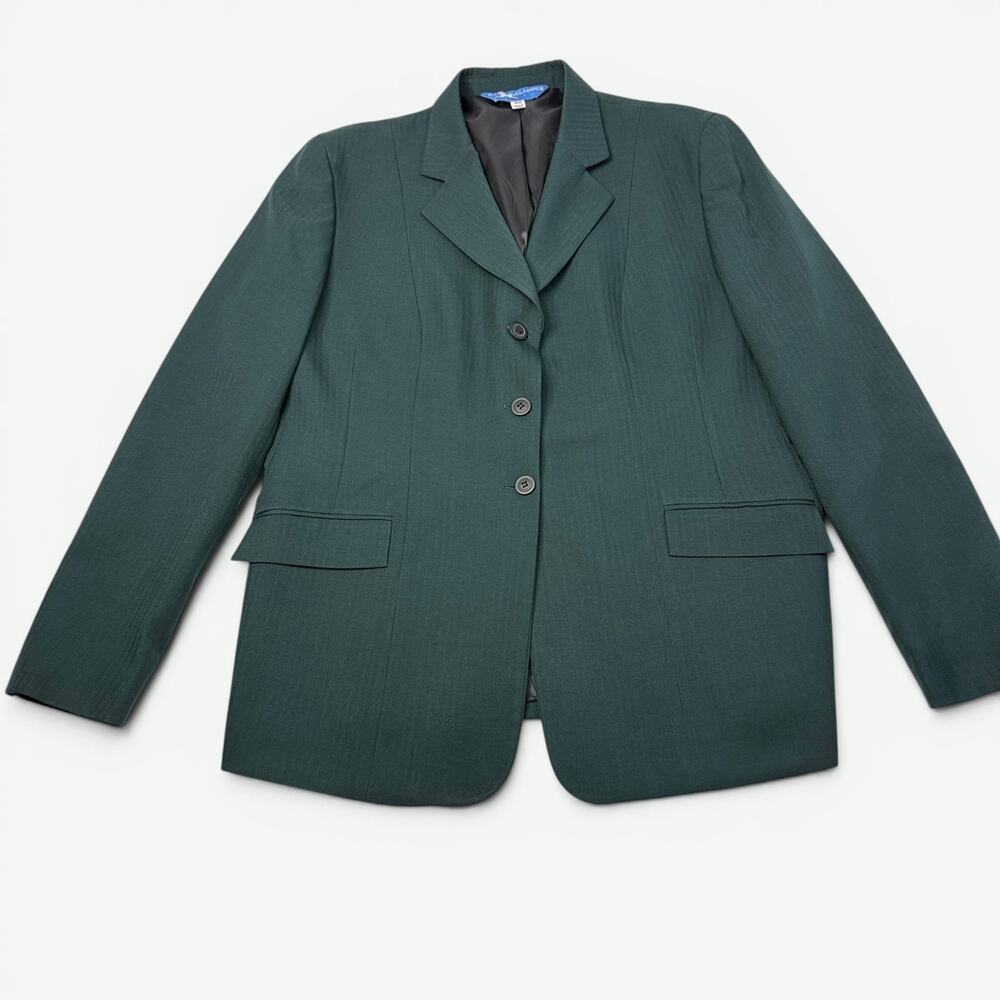 RJ Classics Green Show Coat Hunt Jacket Womens Size 16R Equestrian